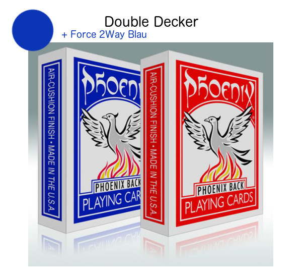 Phoenix Double Decker - Blau/Blau 2Way Force - Markierte Karten