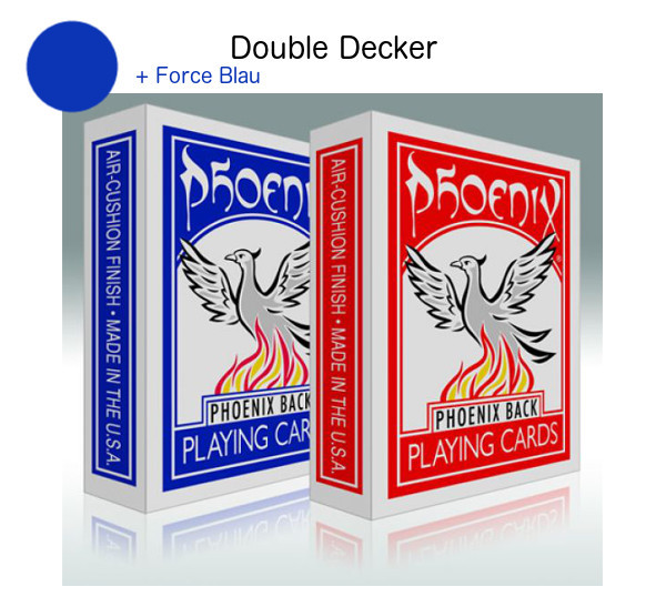 Phoenix Double Decker - Blau/Blau Force - Markierte Karten