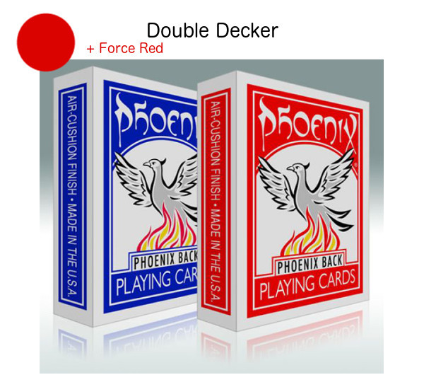 Phoenix Double Decker - Rot/Rot Force - Markierte Karten
