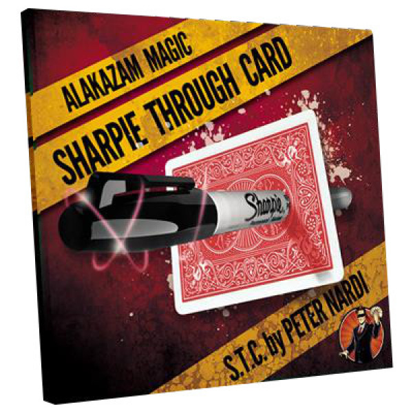 Sharpie durch Spielkarte - Rot - Sharpie through Card - STC Bicycle - Zaubertrick
