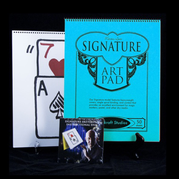 Signature Edition Sketchpad Card Rise by Martin Lewis - Skizzenblock Kartensteiger Zaubertrick