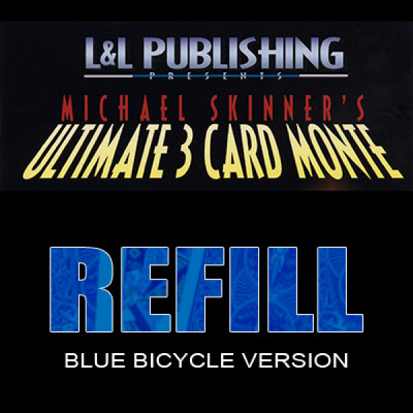 Three Card Monte Bicycle - Blaue Ersatzkarten