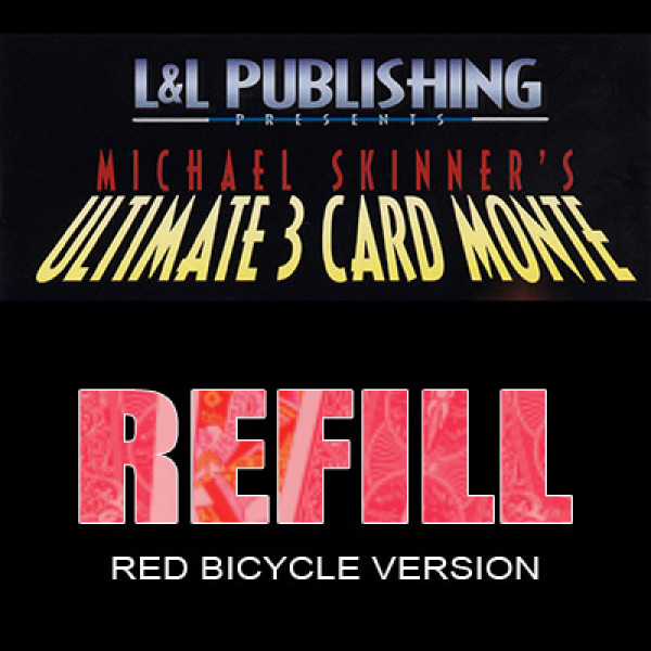 Three Card Monte Bicycle - Rote Ersatzkarten