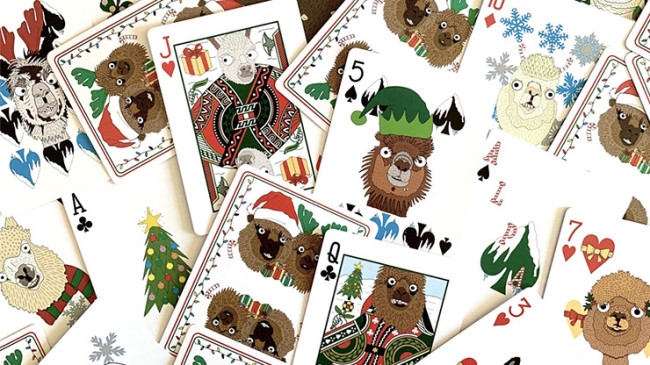 Alpaca Christmas Playing Cards - Pokerdeck