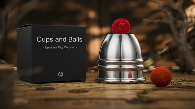Aluminum Alloy Cups and Balls Matching Chop Cup by TCC Magic