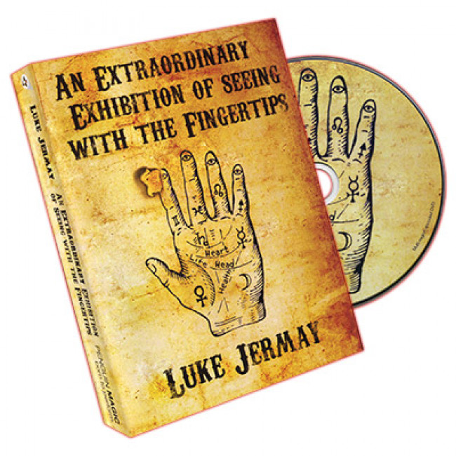 An Extraordinary Exhibition of Seeing with the Fingertips (DVD and Red Deck) by Luke Jermay - DVD - Markiertes Kartenspiel