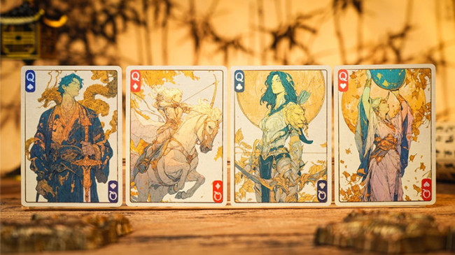 Ancient Relics Gem Playing Card by 52 Muse (Pink)