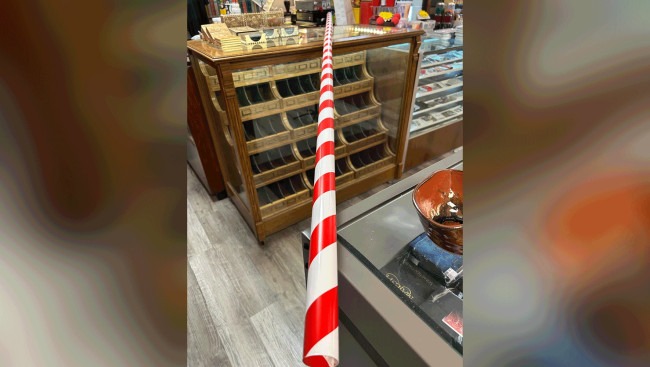 Appearing Candy Cane Red & White - 8 Foot by Big Guys Magic