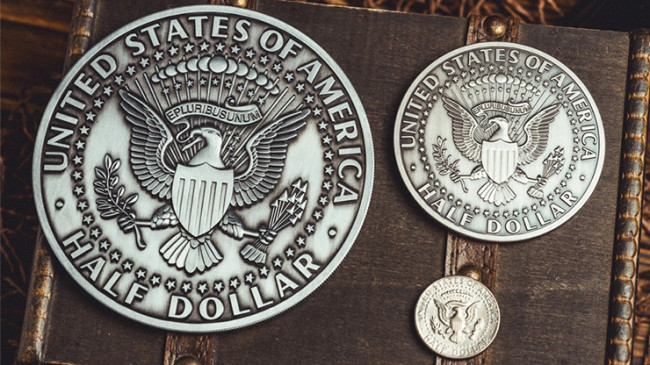 Bacon Jumbo Coin (Oversized Half Dollar) by Bacon Magic