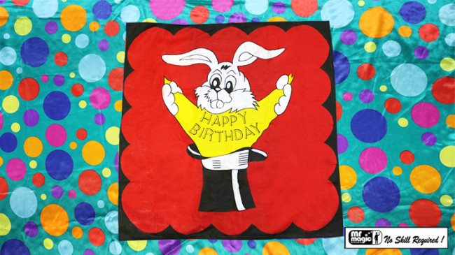 Bag to Happy Birthday Silk (36 inch x 36 inch) by Mr. Magic