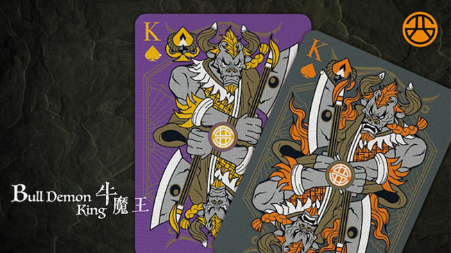 Bicycle Bull Demon King (Demolition Grey) - Pokerdeck