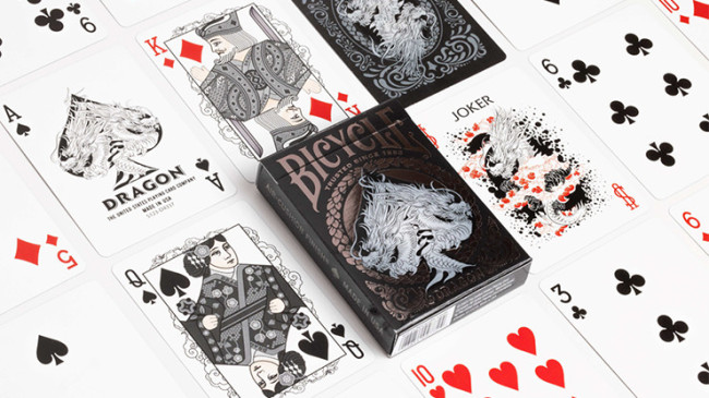 Bicycle Dragon Black by US Playing Card Co - Pokerdeck