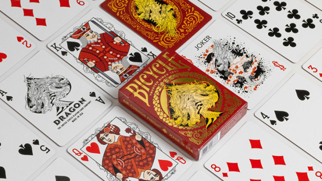Bicycle Dragon Red by US Playing Card Co - Pokerdeck