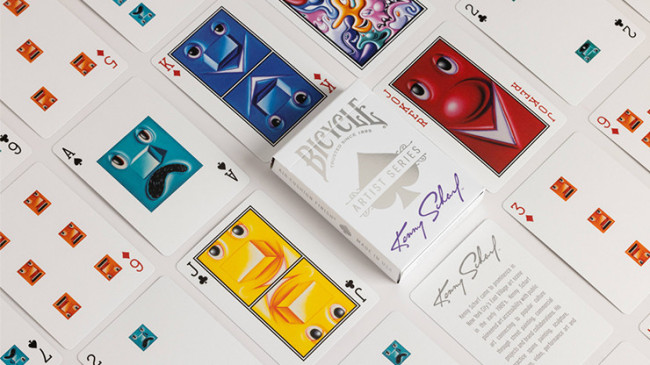 Bicycle Kenny Scharf Purple/Orange Box Set by US - Pokerdeck