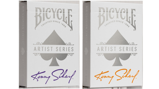 Bicycle Kenny Scharf Purple/Orange Box Set by US - Pokerdeck