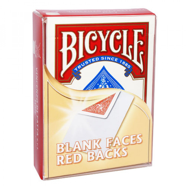 Gaff Deck Bicycle Blanko Bild - Rot - blank face