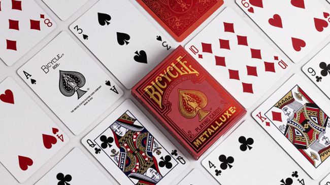 Bicycle Metalluxe Red by US Playing Card Co. - Pokerdeck