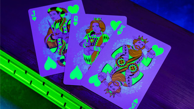Bicycle Neon Rider Back Green-Glo Deck - Pokerdeck