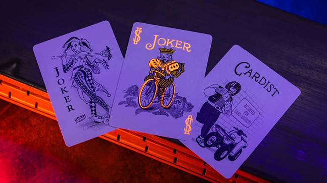 Bicycle Neon Solar-Orange Rider Back - Pokerdeck