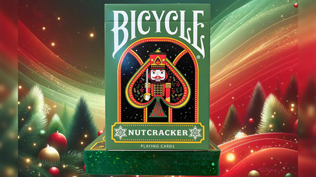 Bicycle Nutcracker (Green Gilded) - Pokerdeck