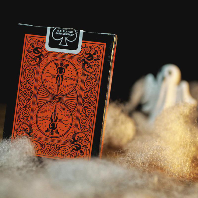 Bicycle - Reverse Deck (Orange and Black)