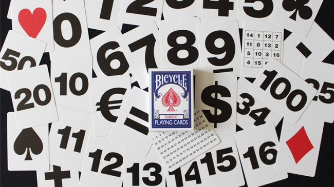 Bicycle Special NUMBERS Blue (plus 11 Online Effects) - Pokerdeck