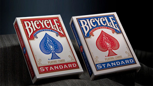 Bicycle Standard in Mixed Case Red/Blue(12pk)with individual hang tabs on deck by USPCC - Pokerdeck