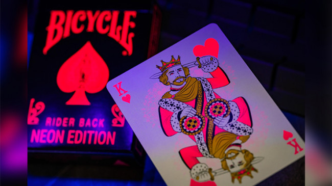 Bicycle Star-Fire Pink Neon - Pokerdeck