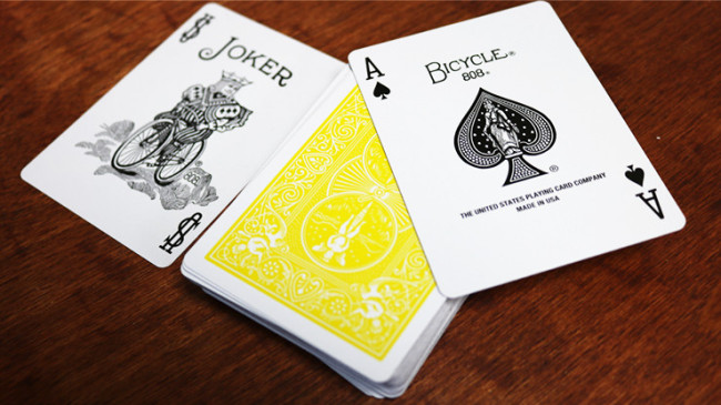 Bicycle Yellow Playing Cards by USPC - Gelbes Deck