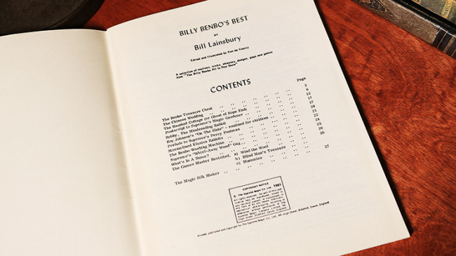 Billy Benbow's Best by Bill Lainsbury - Buch