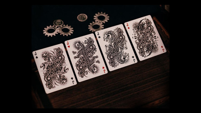 Black Metallic Foil Mortalis Machina Edition - Pokerdeck