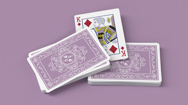 Black Roses Lavender (Marked) Edition - Pokerdeck - Markiertes Kartenspiel