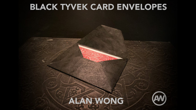 Black Tyvek Card Envelopes (10 pk) by Alan Wong