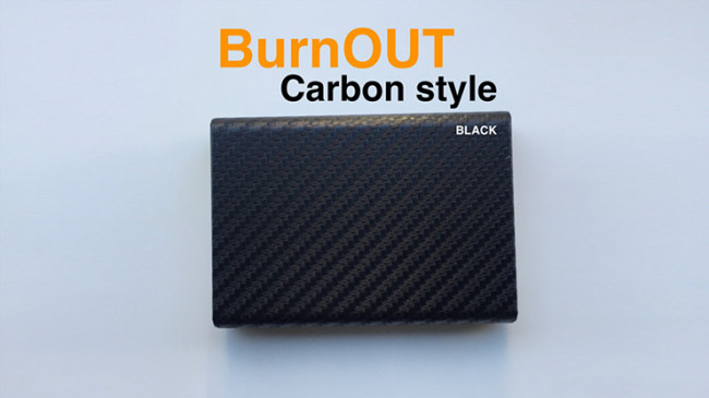 BURNOUT 2.0 CARBON BLACK by Victor Voitko - Brennender Geldschein oder Visitenkarte - Fire Wallet