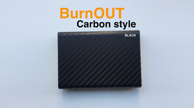 BURNOUT 2.0 CARBON BLACK by Victor Voitko - Brennender Geldschein oder Visitenkarte - Fire Wallet