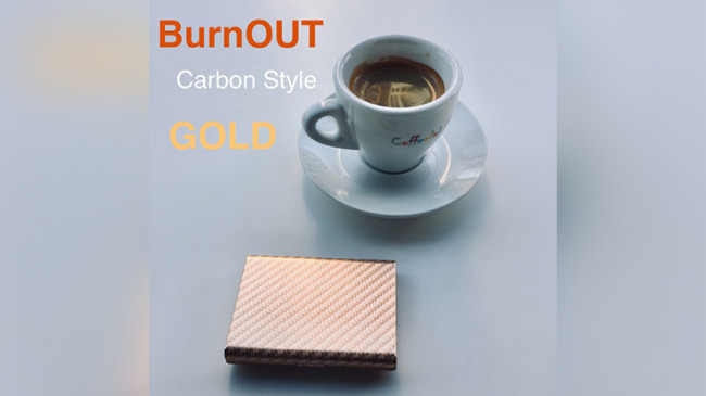 BURNOUT 2.0 CARBON GOLD by Victor Voitko - Brennender Geldschein oder Visitenkarte - Fire Wallet
