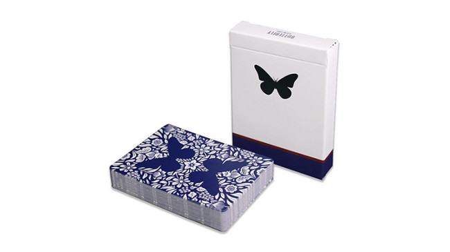 Butterfly Marked (Blue) 3rd Edition by Ondrej Psenicka - Pokerdeck - Markiertes Kartenspiel