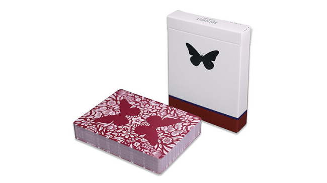 Butterfly Marked (Red) 3rd Edition by Ondrej Psenicka - Pokerdeck - Markiertes Kartenspiel