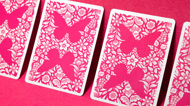 Butterfly Worker Marked (Pink) by Ondrej Psenicka - Pokerdeck - Markiertes Kartenspiel