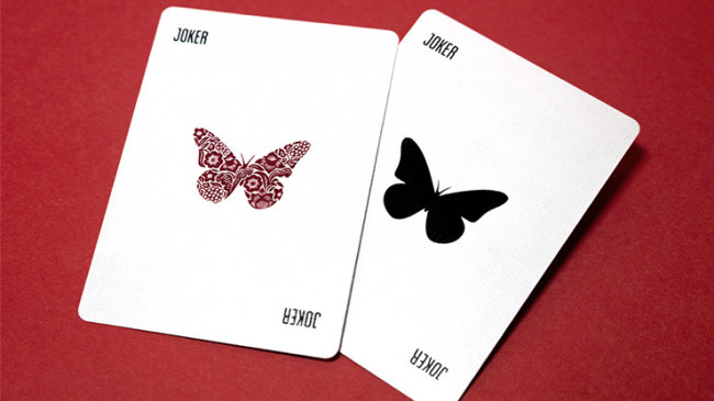 Butterfly Worker Marked (Red) by Ondrej Psenicka - Pokerdeck - Markiertes Kartenspiel