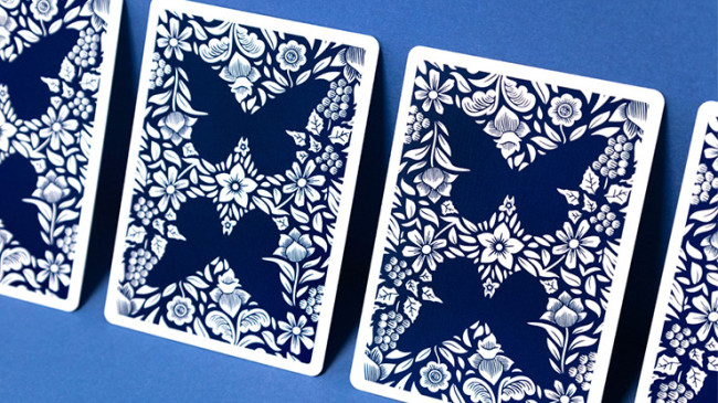 Butterfly Worker Marked V2 (Blue) by Ondrej Psenicka - Pokerdeck - Markiertes Kartenspiel