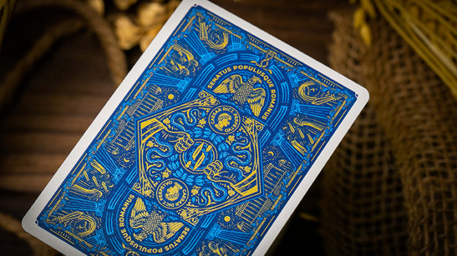 Caesar (Blue) by Riffle Shuffle - Pokerdeck