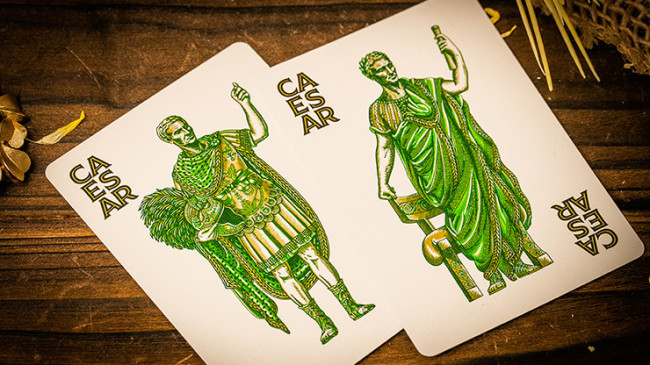 Caesar (Green) by Riffle Shuffle - Pokerdeck