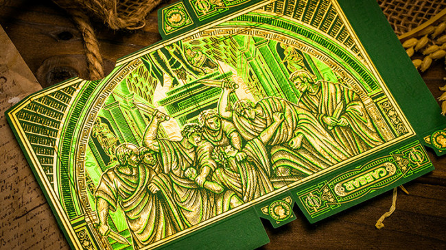 Caesar (Green) by Riffle Shuffle - Pokerdeck