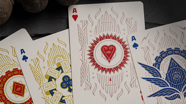 Celestial Valor by Giovanni Meroni(greenish yellow) - Pokerdeck