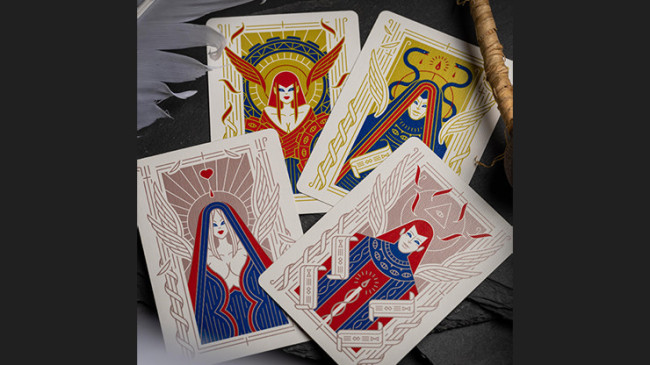 Celestial Valor by Giovanni Meroni(greenish yellow) - Pokerdeck