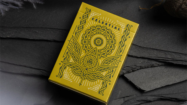 Celestial Valor by Giovanni Meroni(greenish yellow) - Pokerdeck