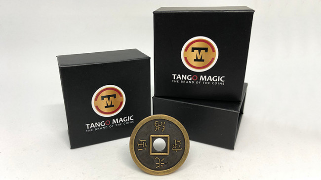 Chinese Coin by Tango - Brass/Black