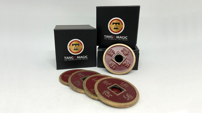 Chinese Coin Expanded Shell by Tango - Dollar size - Red