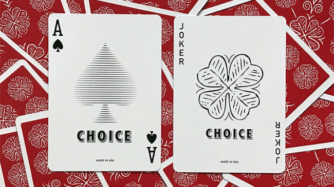 Choice Cloverback (Red) - Pokerdeck